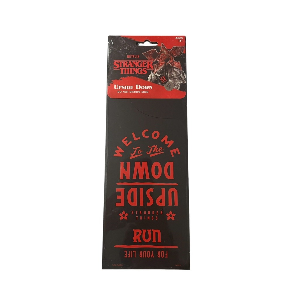 Stranger Things Upside Down Do Not Disturb Sign Door Hanger